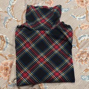 Talbots Plaid Turtleneck Sweater
